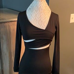 Cutout Bodycon - black dress - Women’s M